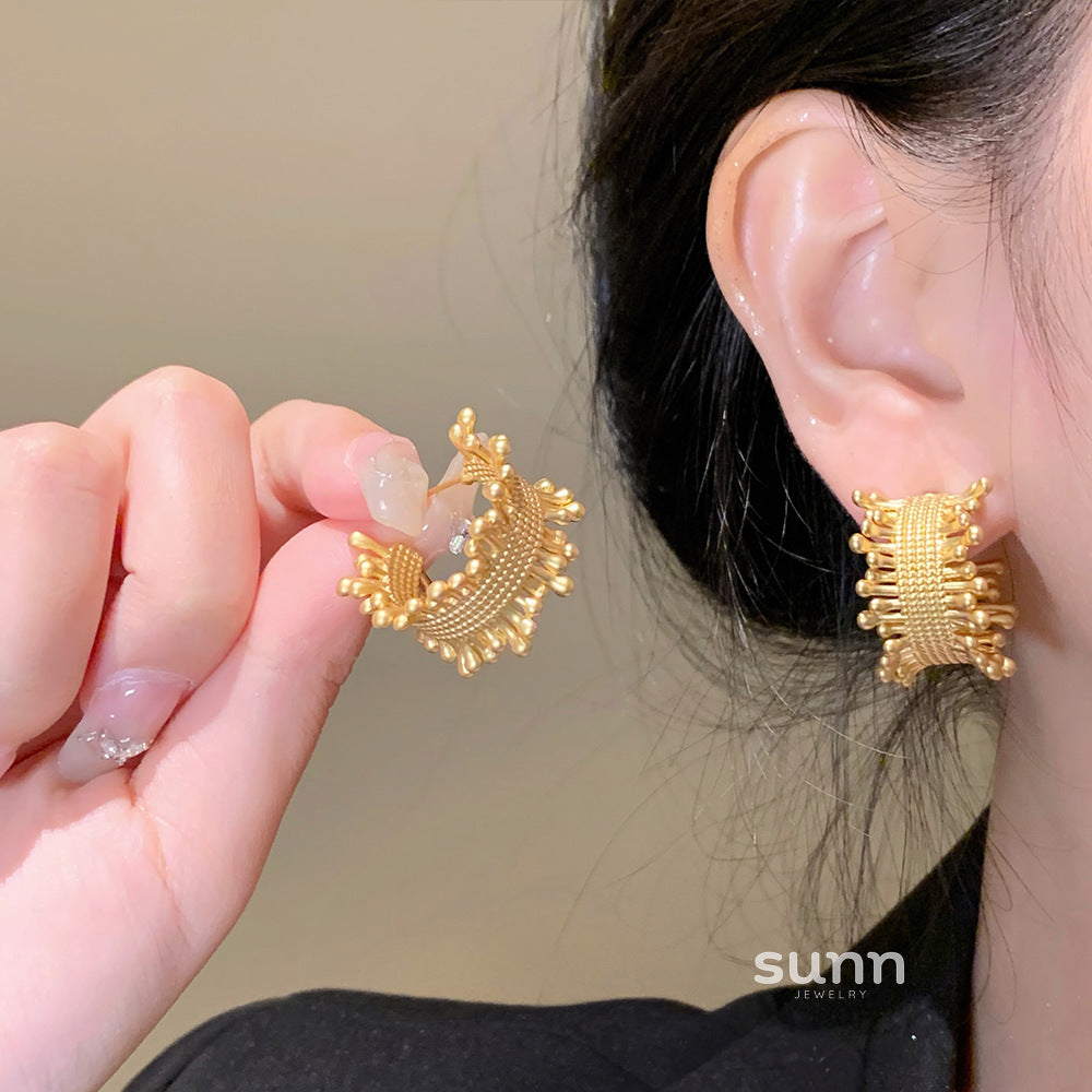 Melissa Braided Metal Earrings [B99T38ND]