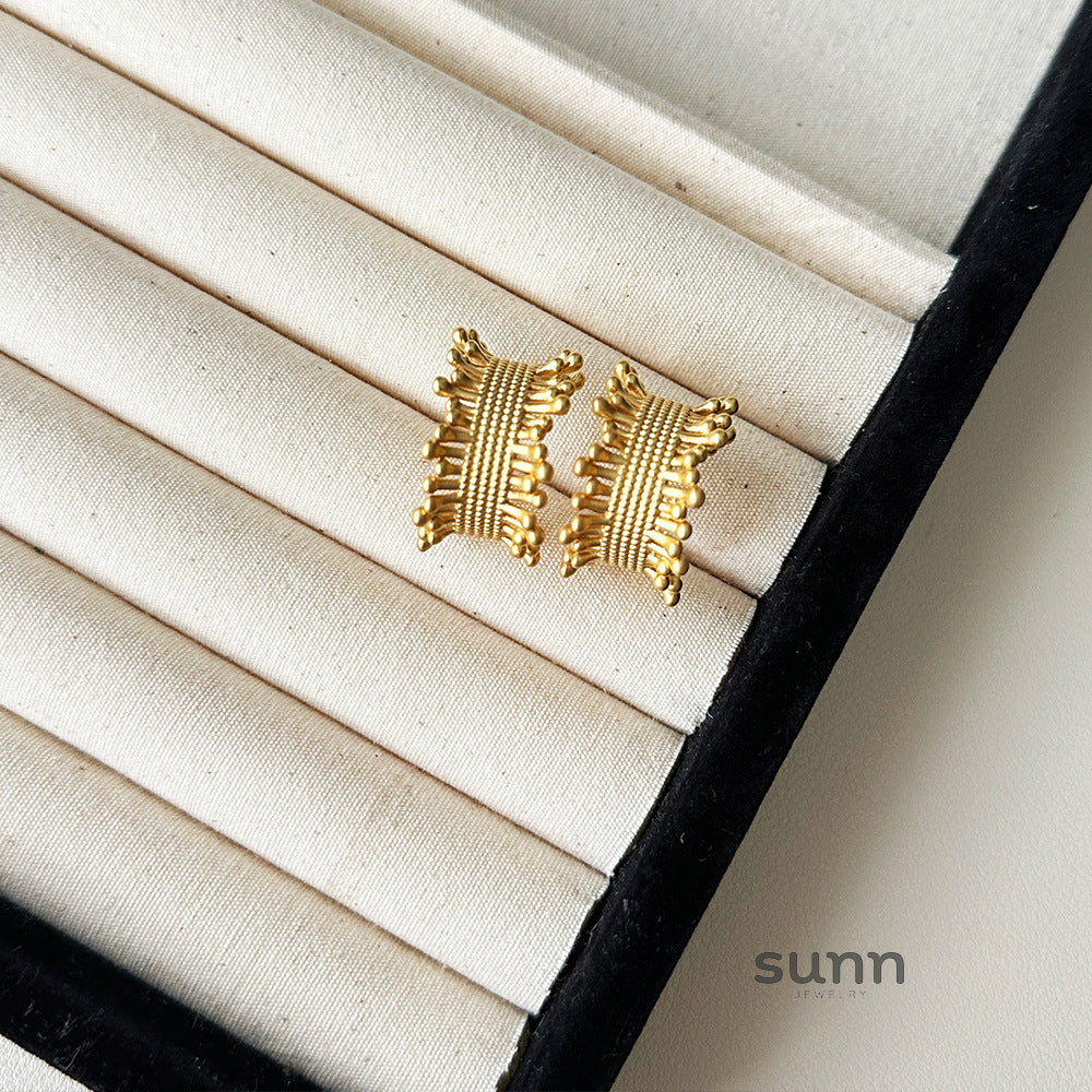 Melissa Braided Metal Earrings [CGV4420I]