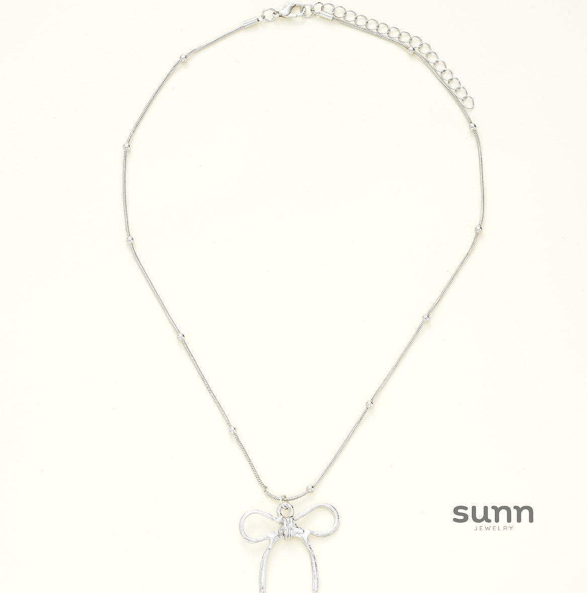 Melodie Delicate Bow Necklace [8KXOFXXN]