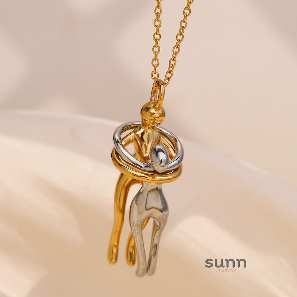 Mera Embrace Lovers Necklace [K2RF63HY]