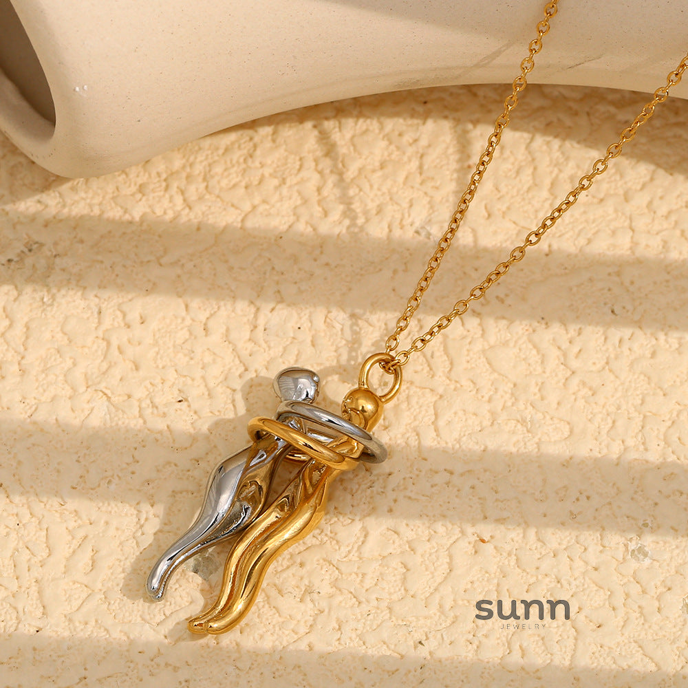 Mera Embrace Lovers Necklace [MBB450CC]