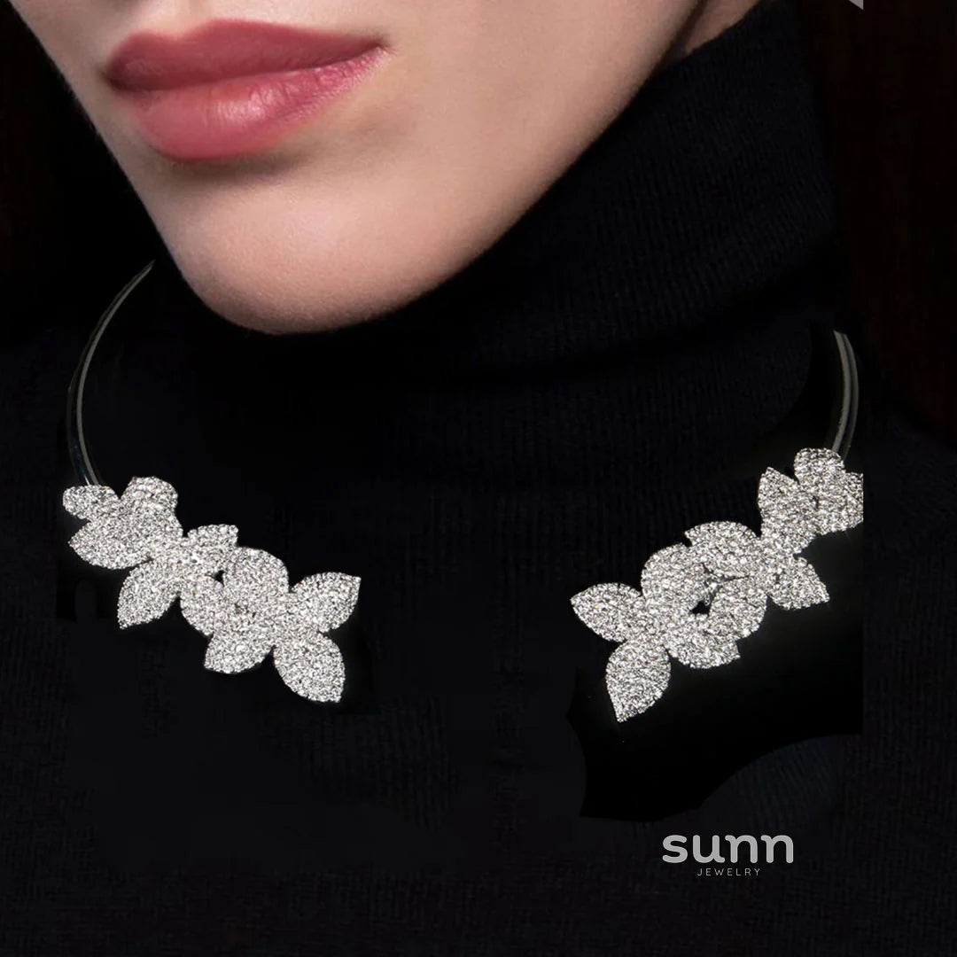 Mera Floral Crystal Choker