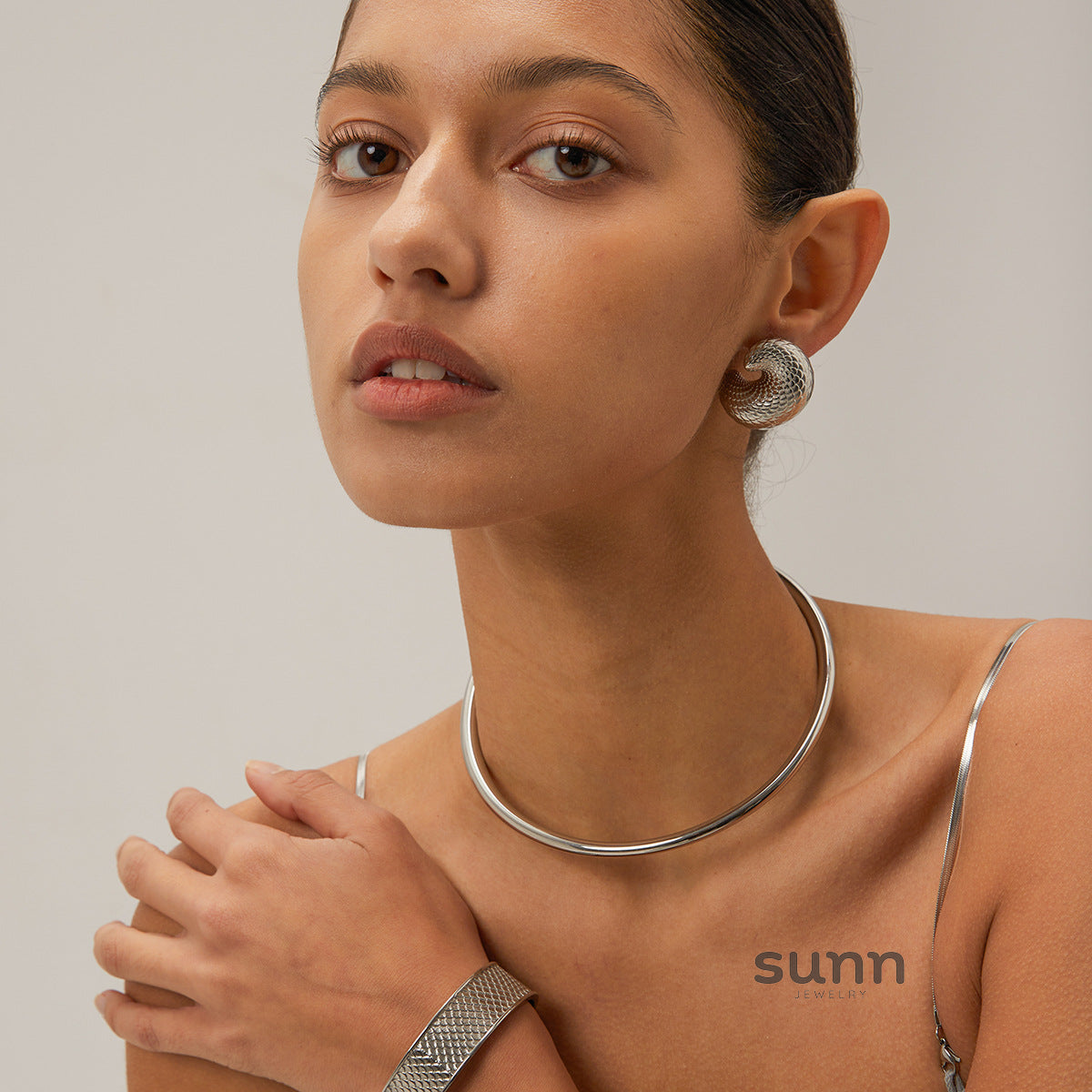 Mercedes Layered Heart Necklace [HZOURQ4L]
