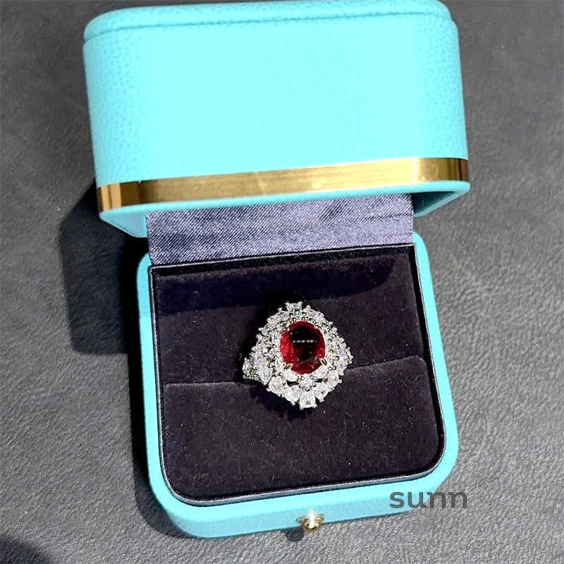 Mercedez Ruby Open Ring [OX4WHDHQ]