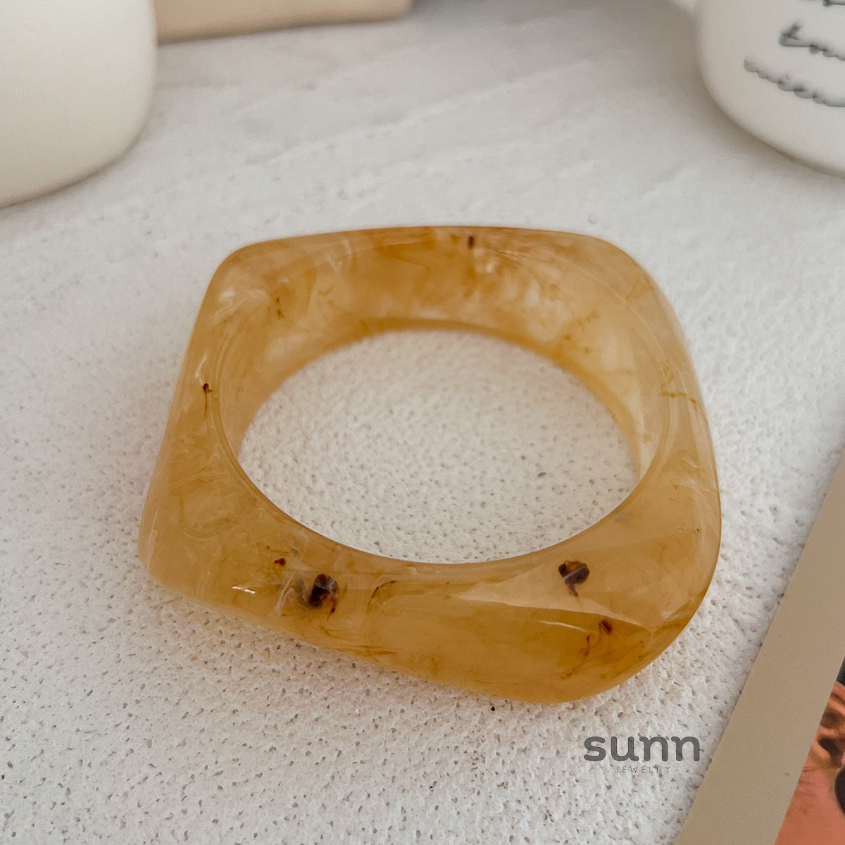 Merci Irregular Resin Bracelet Set [6Q8M62XR]