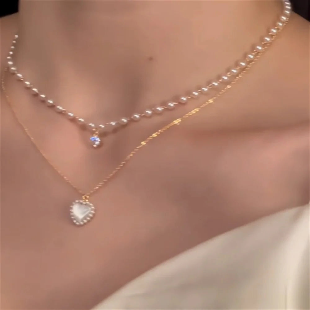 Merci Layered Pearl Choker