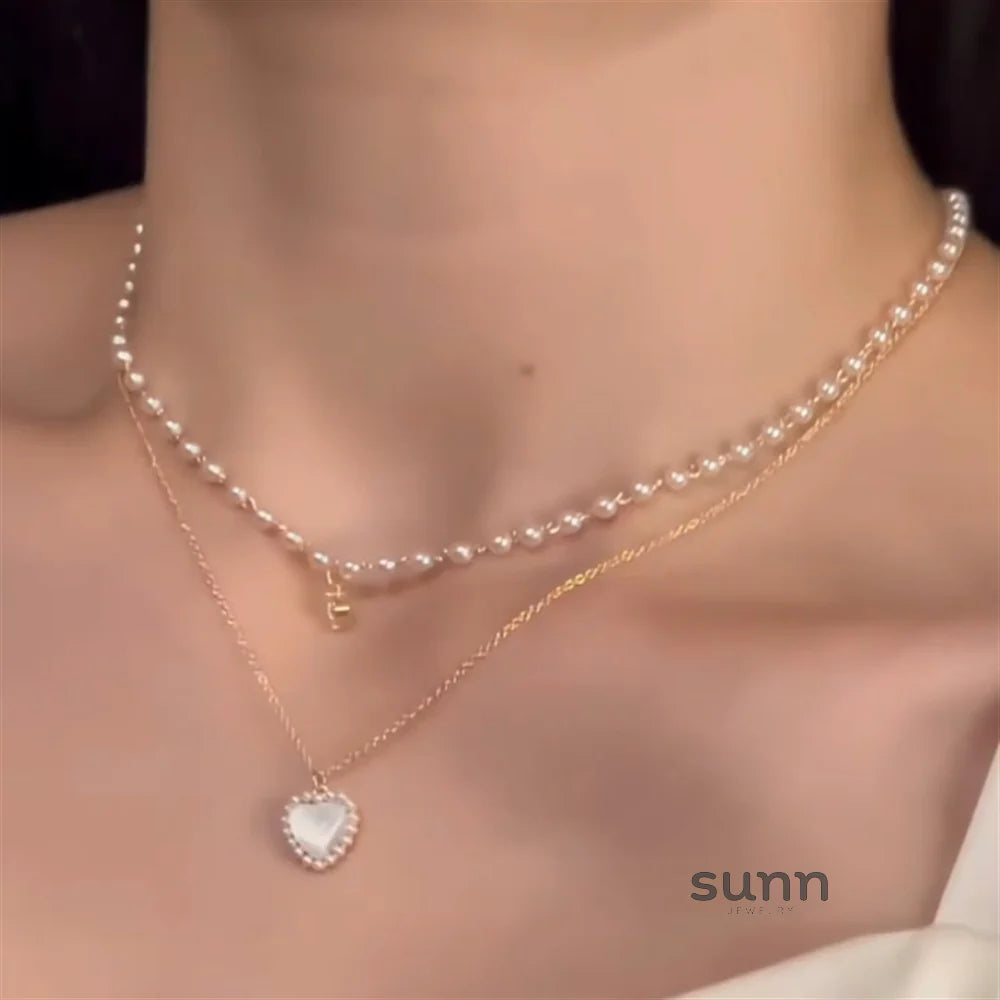Merci Layered Pearl Choker