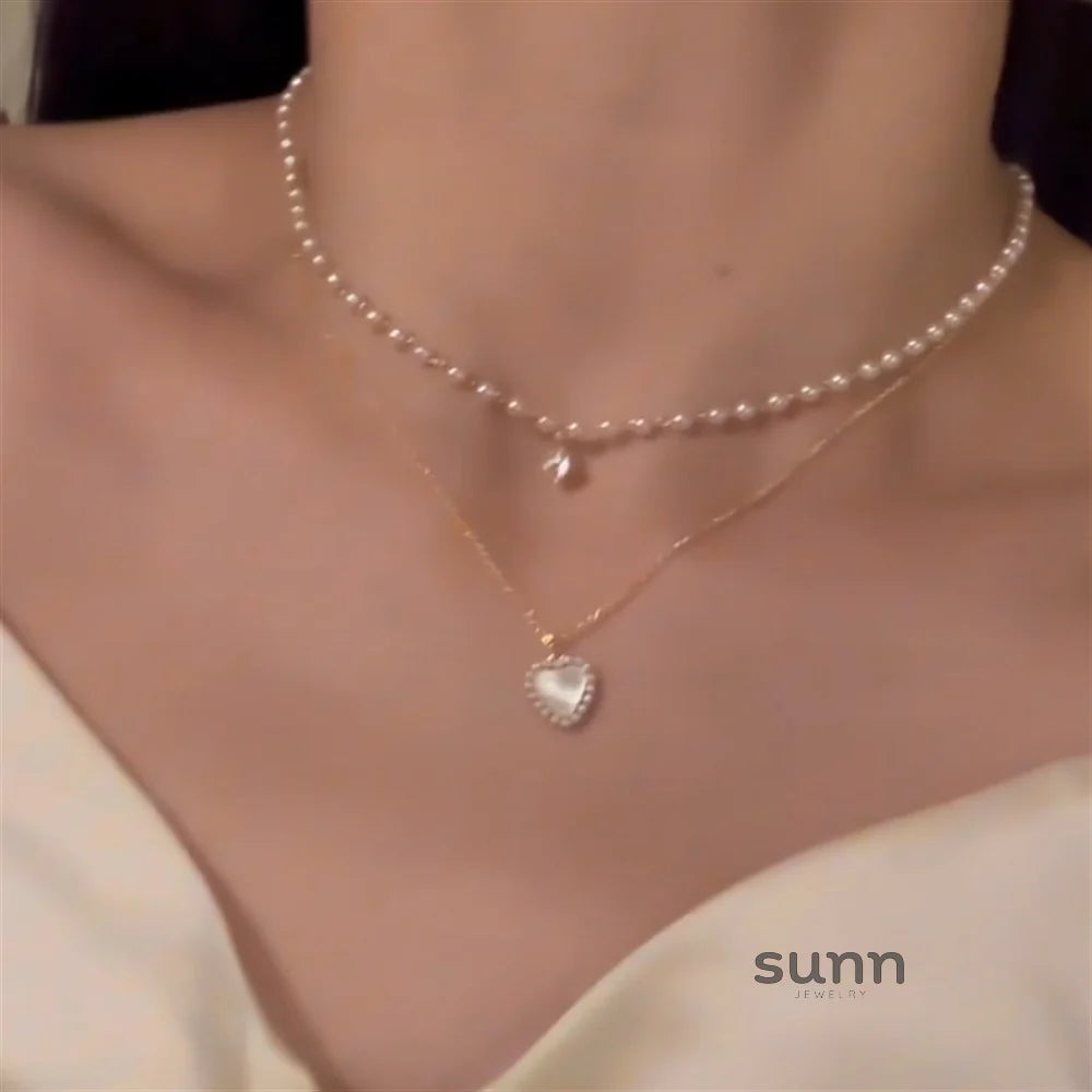 Merci Layered Pearl Choker