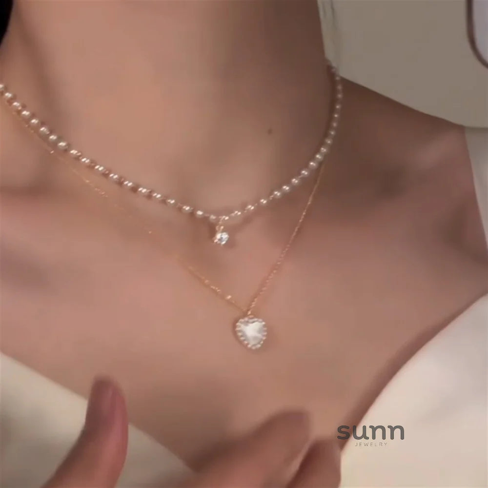Merci Layered Pearl Choker