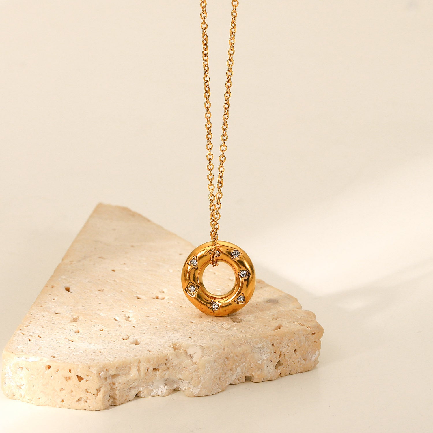 Mercy Layered Cutout Ring Necklace [O9XWSTVS]