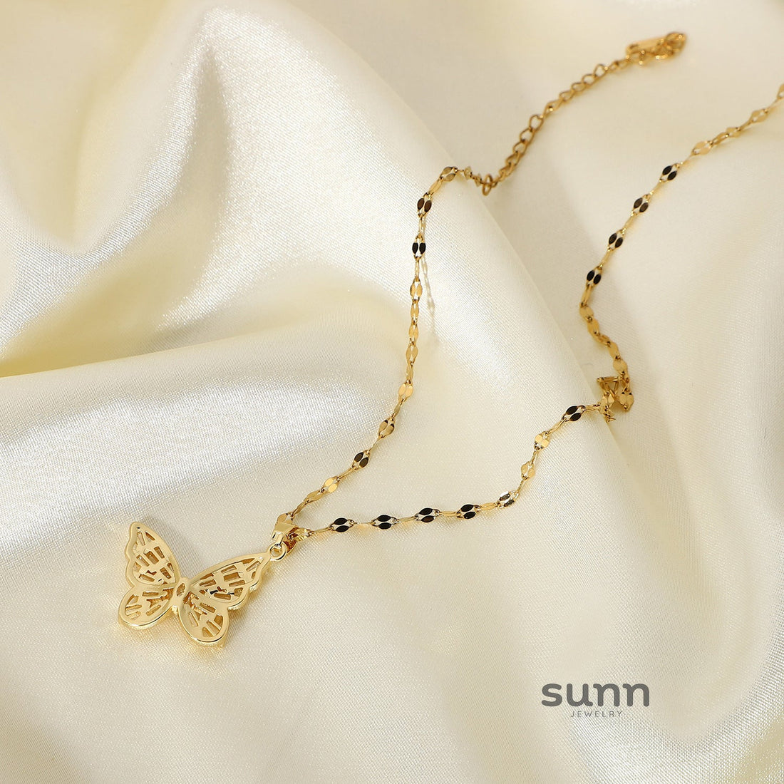 Meredith Crystal Butterfly Necklace