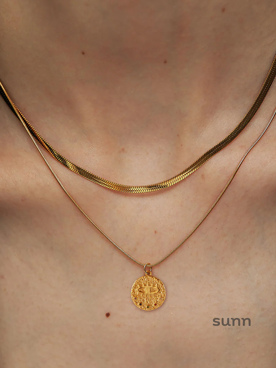 Meryem Evil Eye Layered Necklace