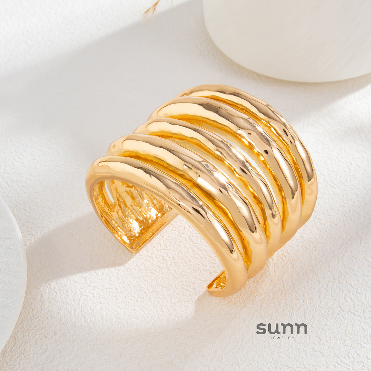 Meryem Irregular Geometric Bangle Set [SDFGZU4W]