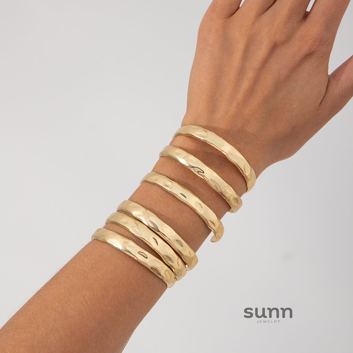 Meryem Irregular Geometric Bangle Set [PKVI7QOO]