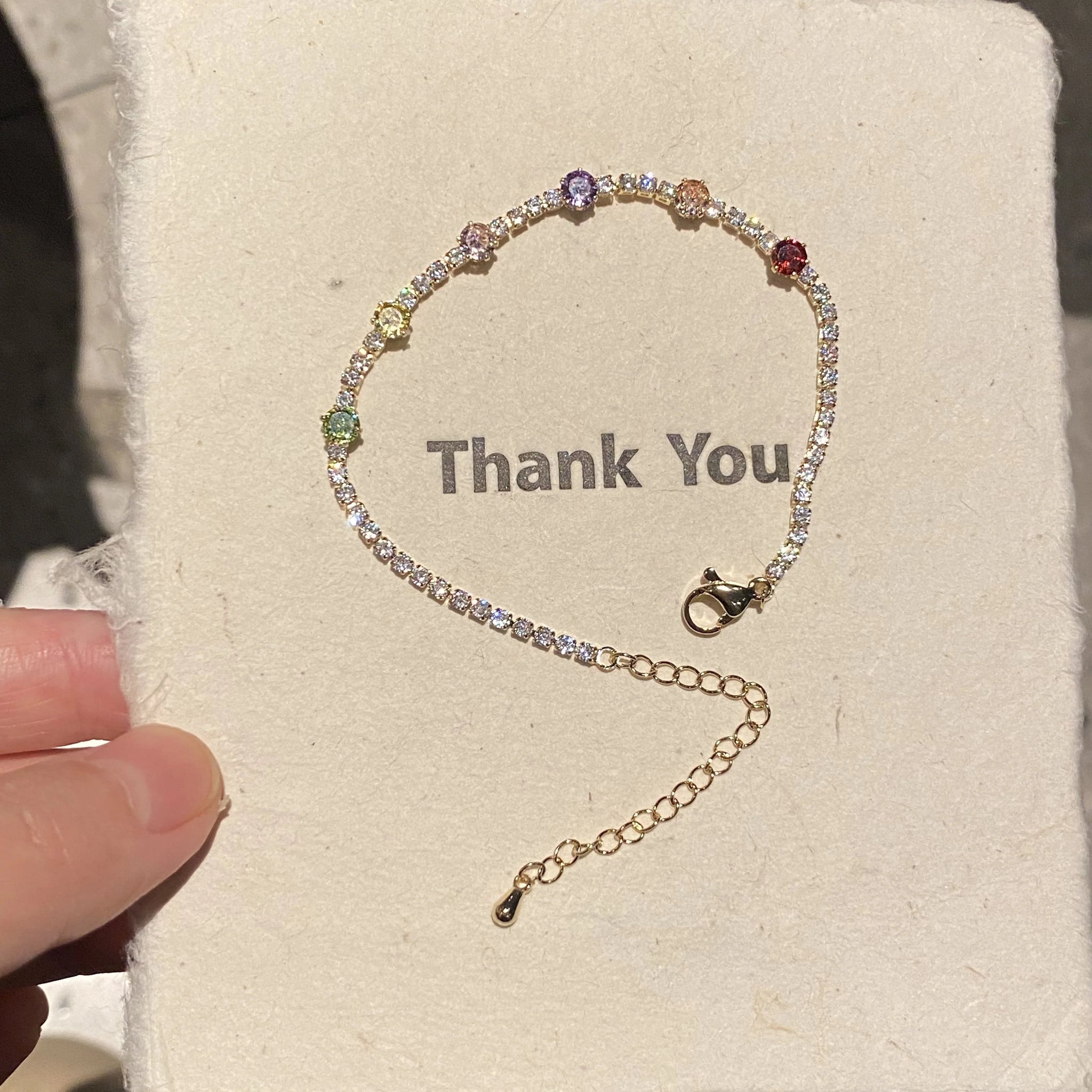 Meryem Rainbow Zircon Bracelet