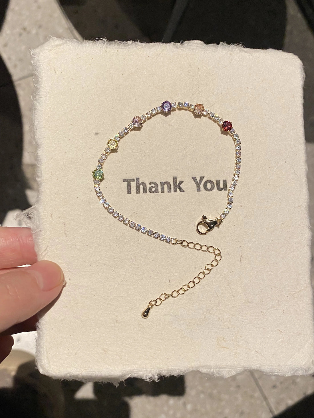 Meryem Rainbow Zircon Bracelet