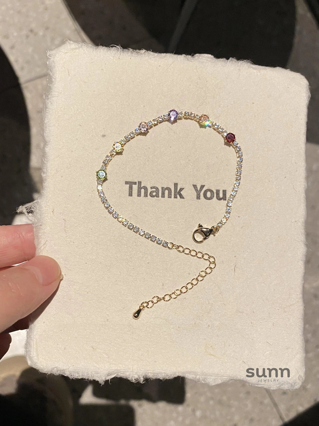Meryem Rainbow Zircon Bracelet