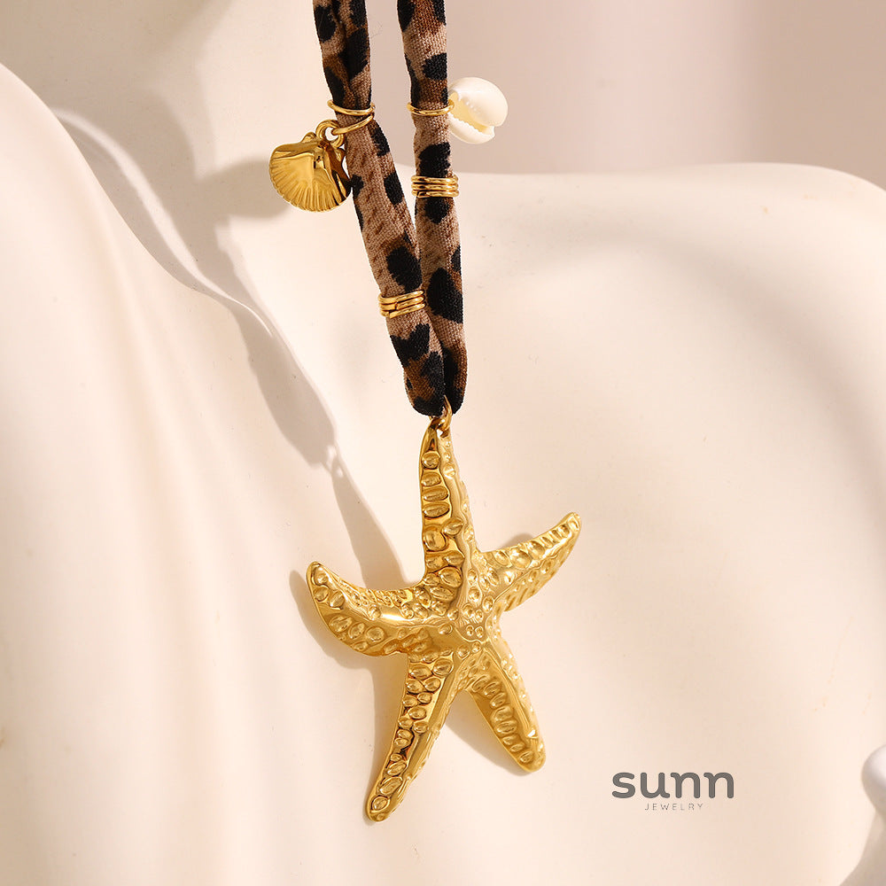 Messiah Gilded Starfish Necklace [71P5VQ4S]