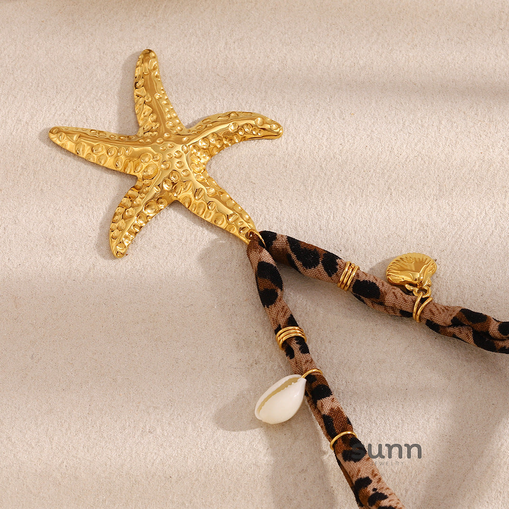 Messiah Gilded Starfish Necklace [98URHLH9]