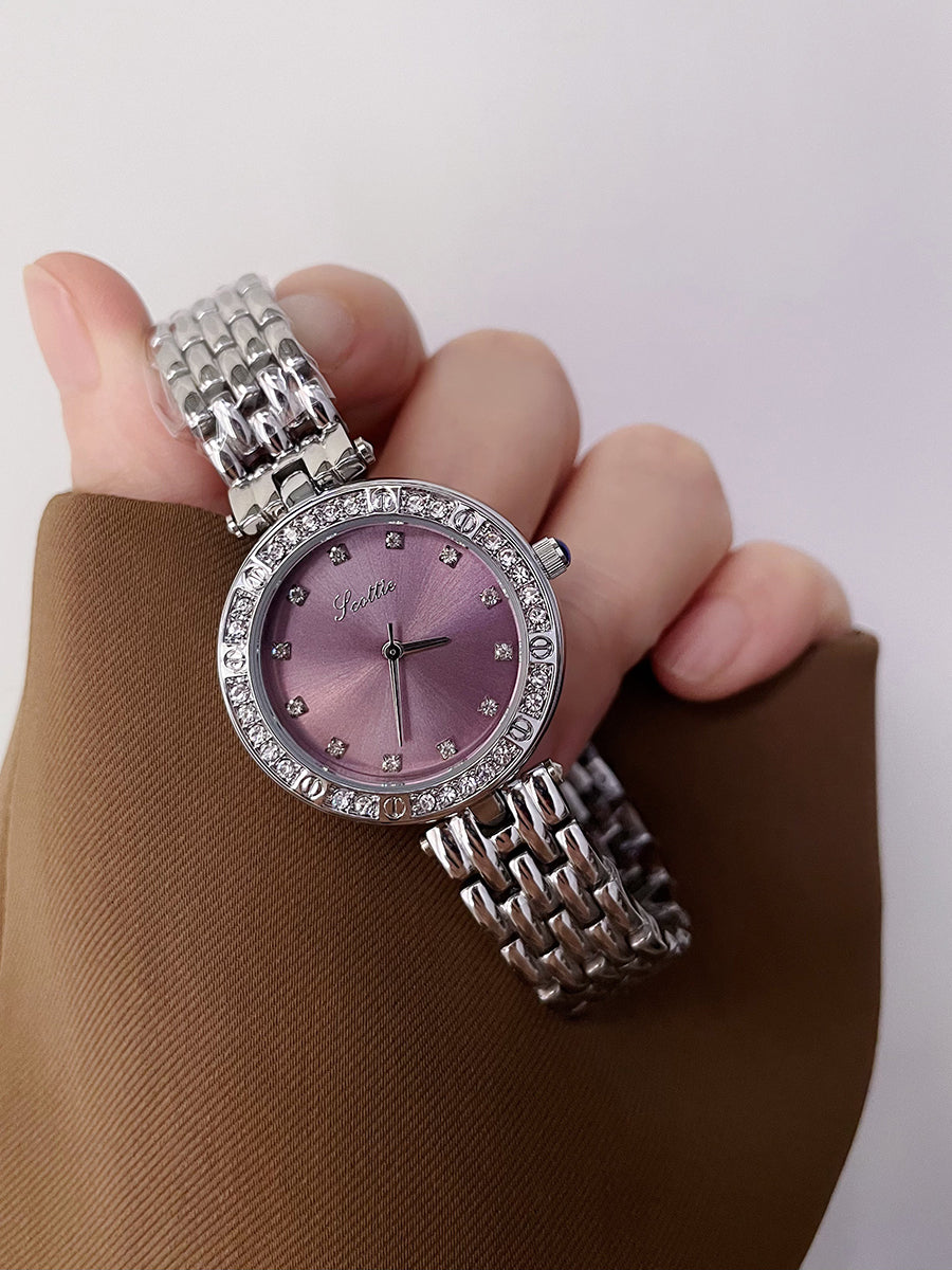 Mia Embellished Steel Watch