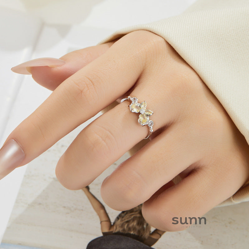 Miabella Butterfly Zircon Ring [45Z1OIDB]