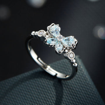 Miabella Butterfly Zircon Ring [XXDX5ADI]