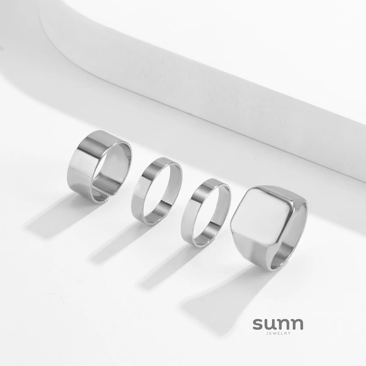 Miah Modern Men's Ring Set