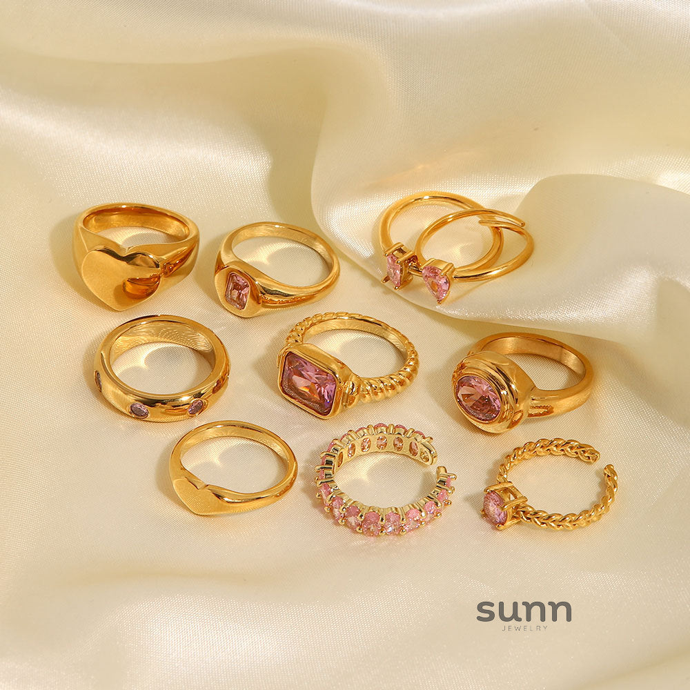 Micaela Zircon Open Ring [QZCB7KLD]