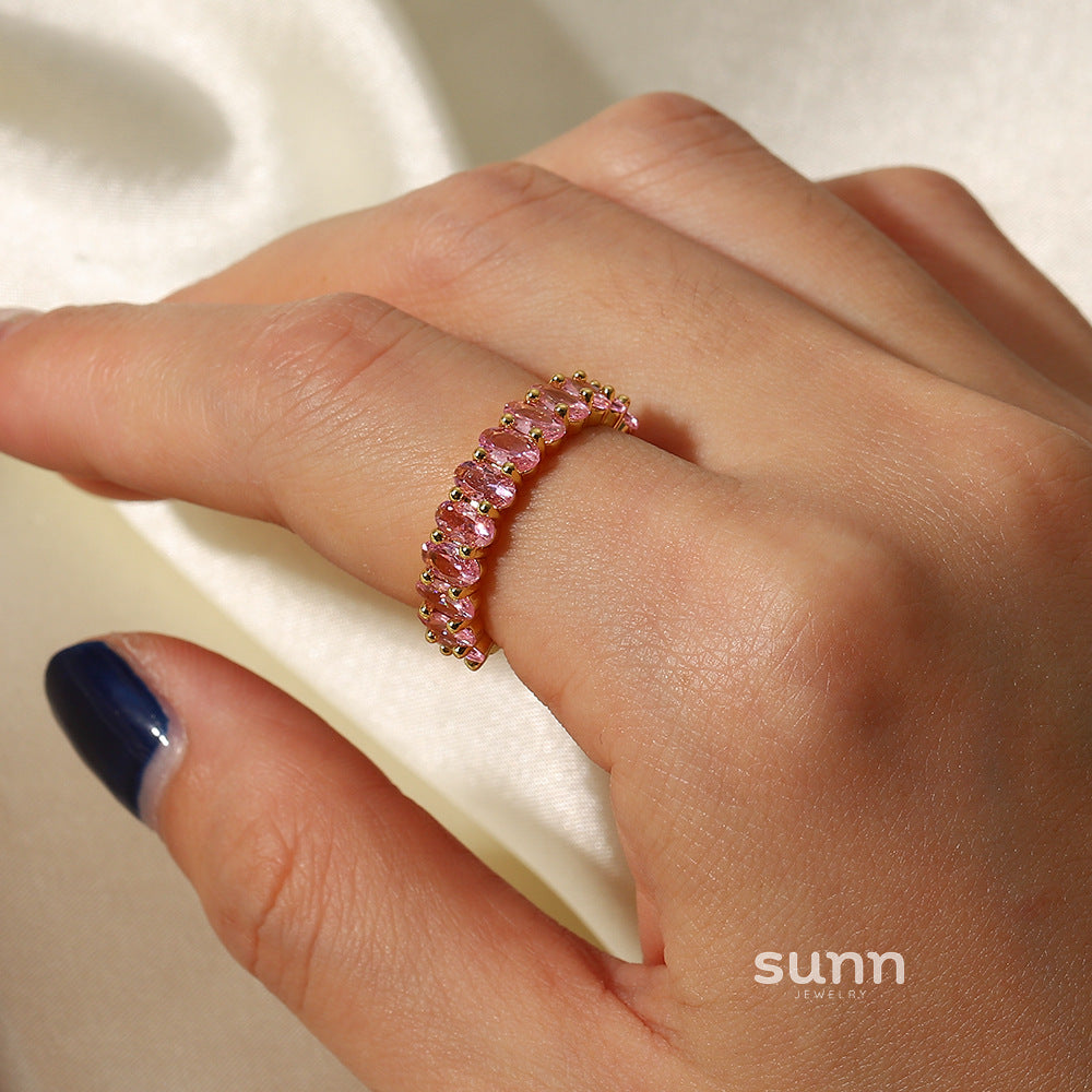 Micaela Zircon Open Ring [NGY0ROUY]