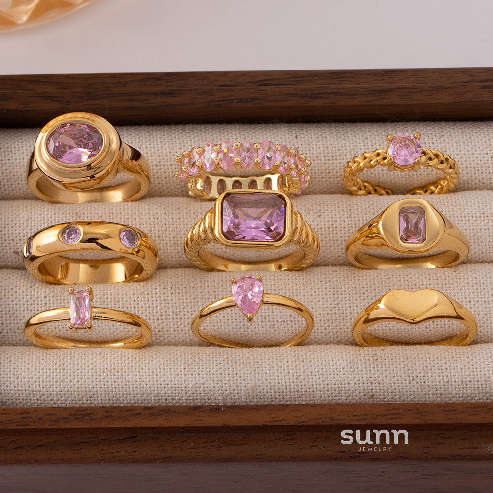 Micaela Zircon Open Ring [RVNSQ6CX]