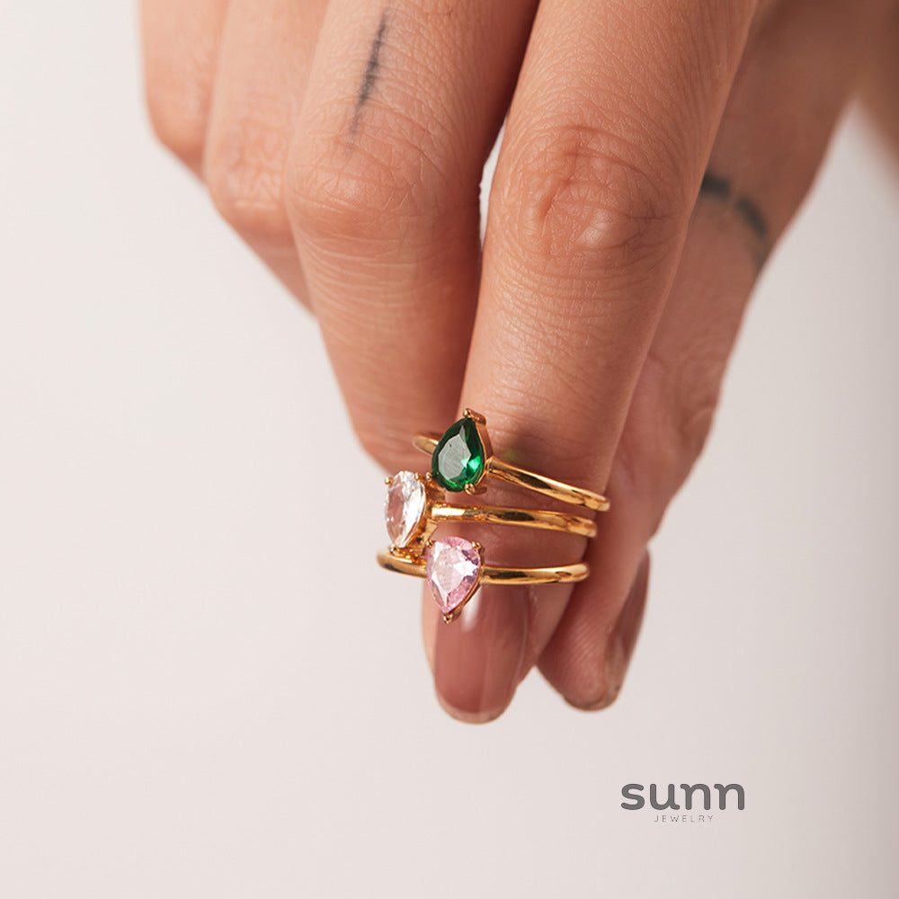 Micaela Zircon Open Ring [RHJJRZG1]