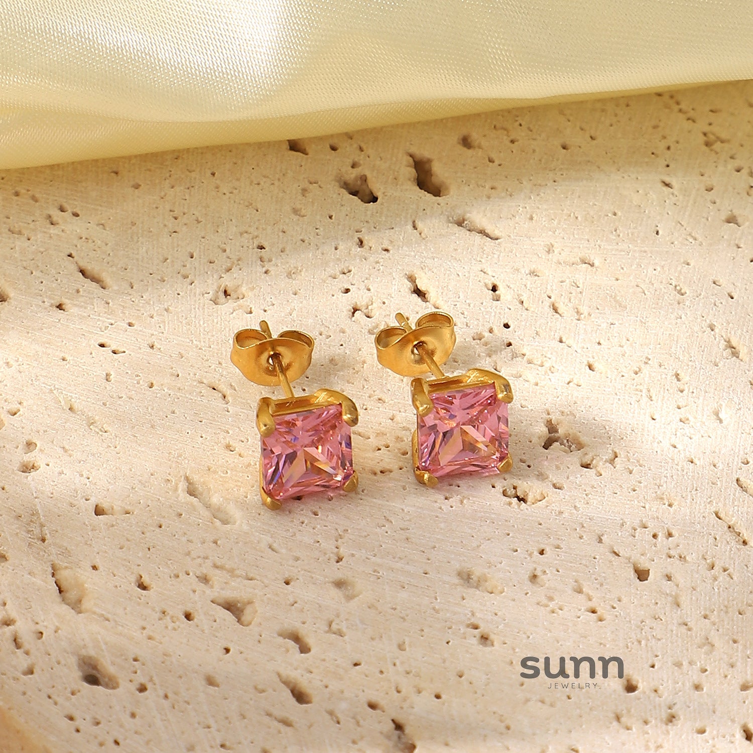 Micaiah Exquisite Square Zircon Earrings [TCPWLUOG]