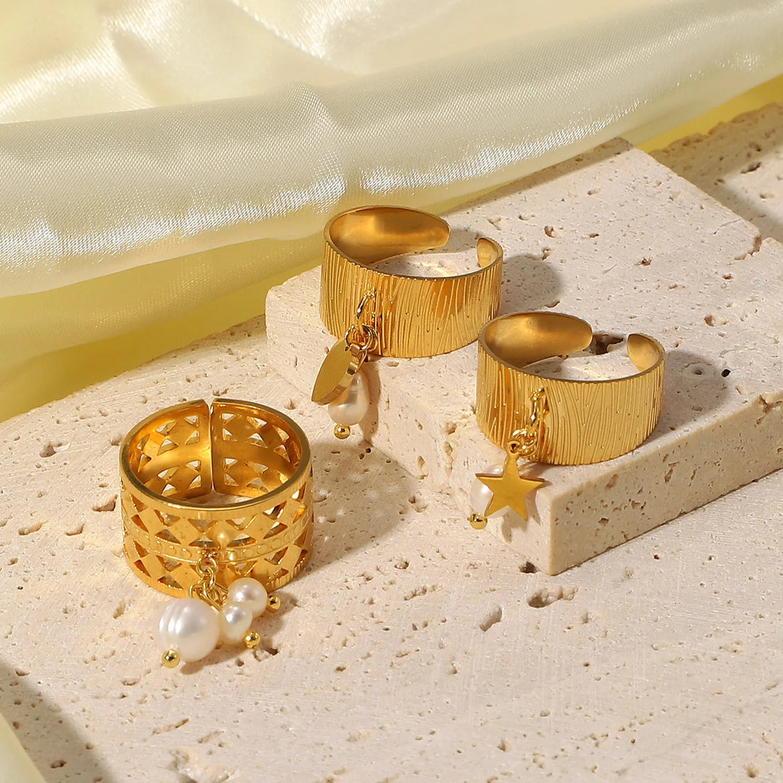 Michaella Delicate Gold Charm Ring
