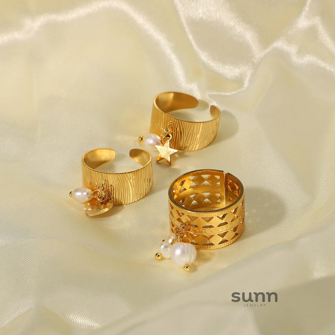 Michaella Delicate Gold Charm Ring