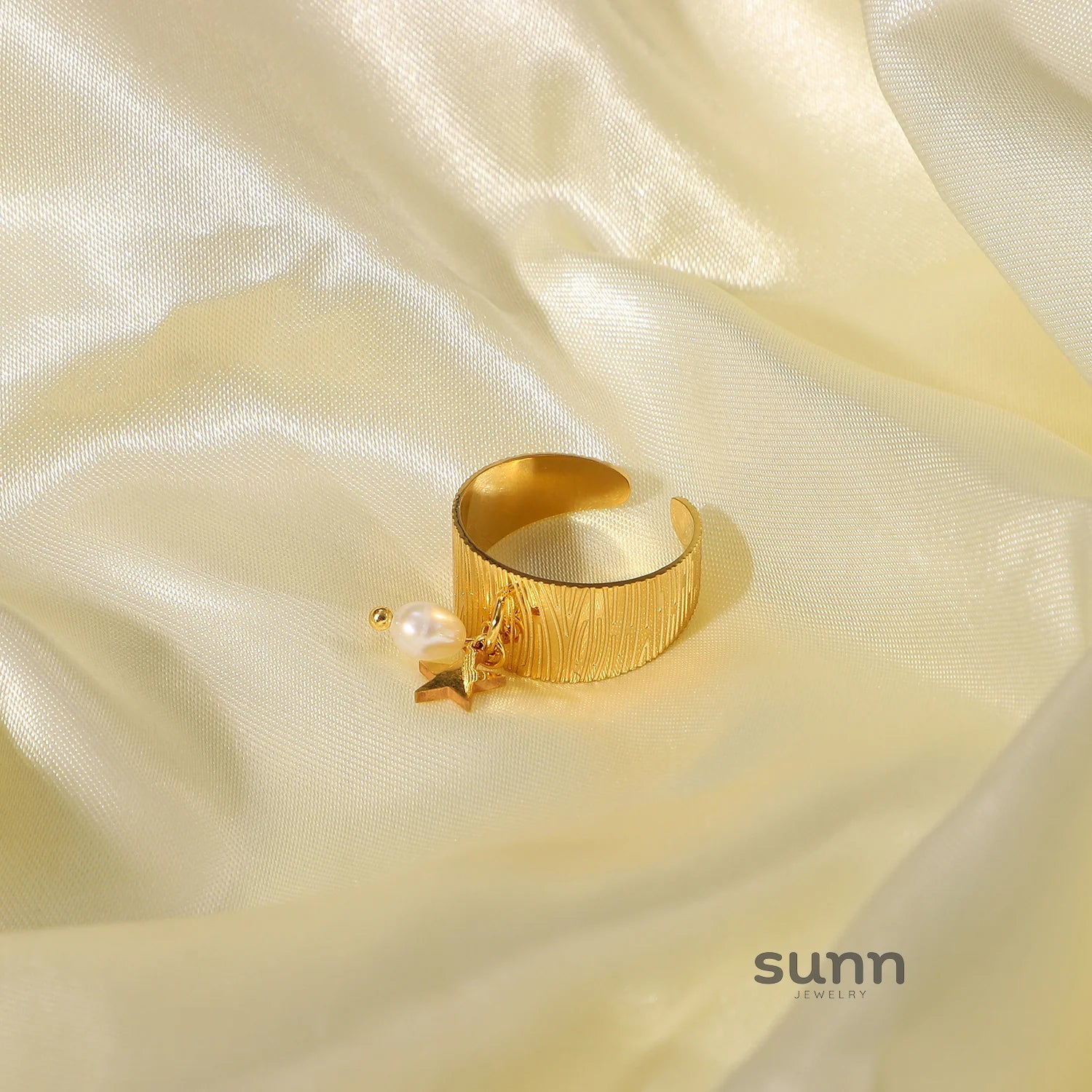 Michaella Delicate Gold Charm Ring