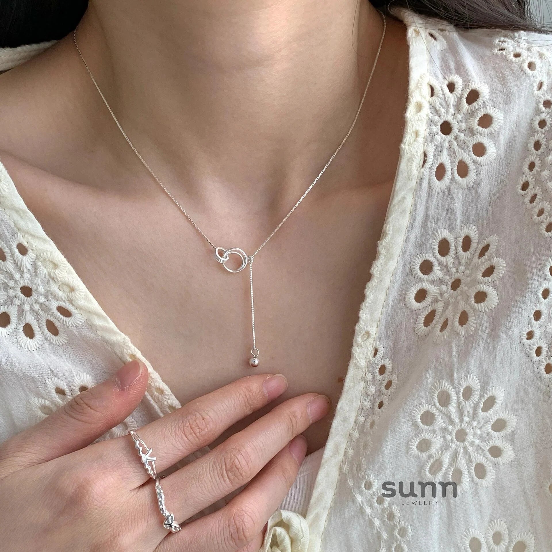 Mikaela Interlocking Tassel Necklace