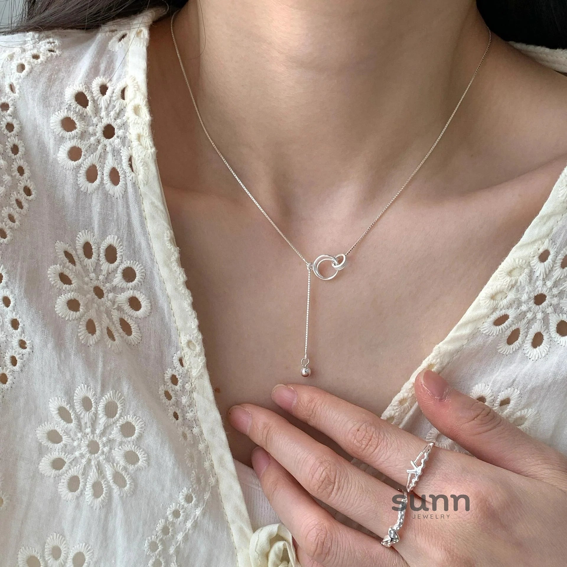 Mikaela Interlocking Tassel Necklace