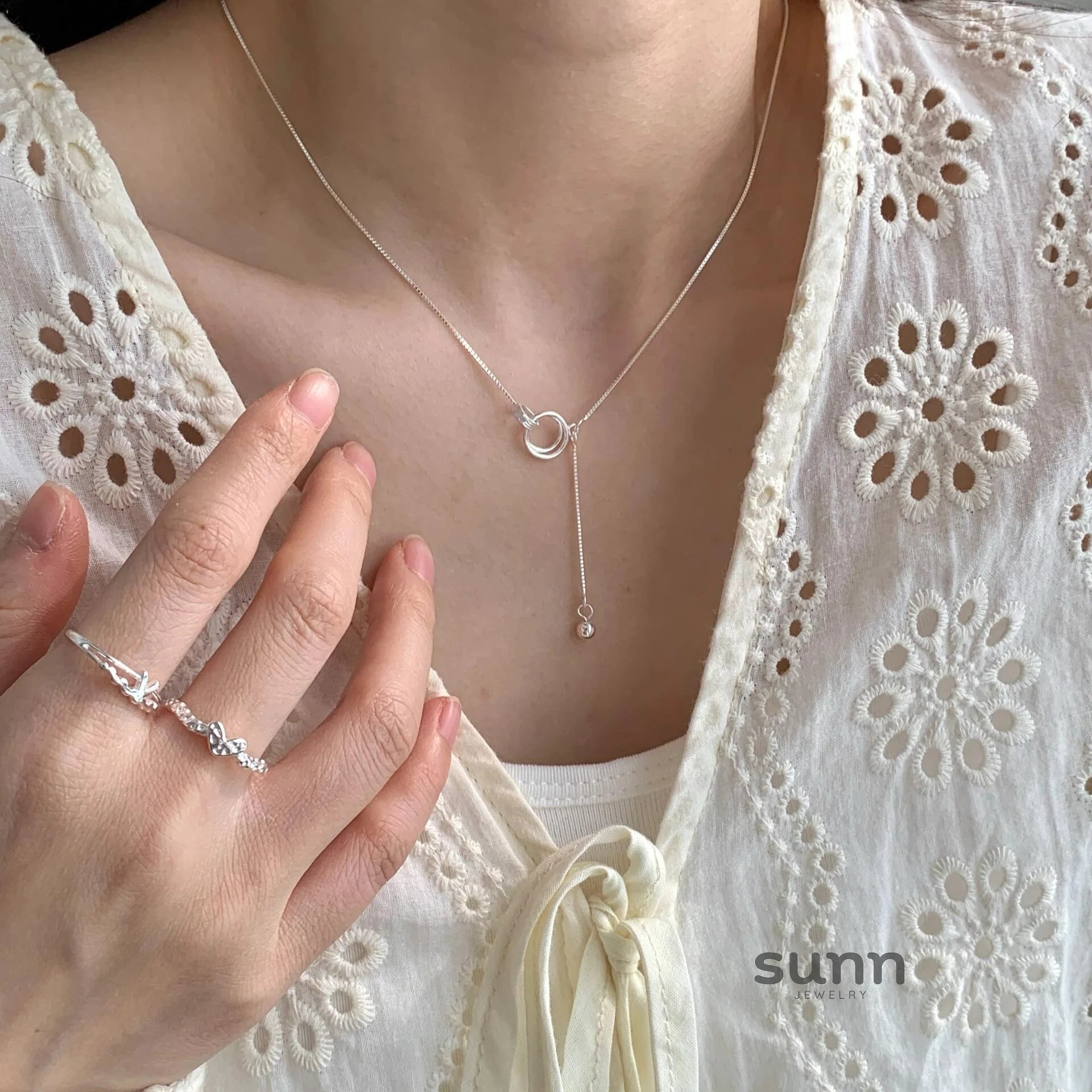Mikaela Interlocking Tassel Necklace