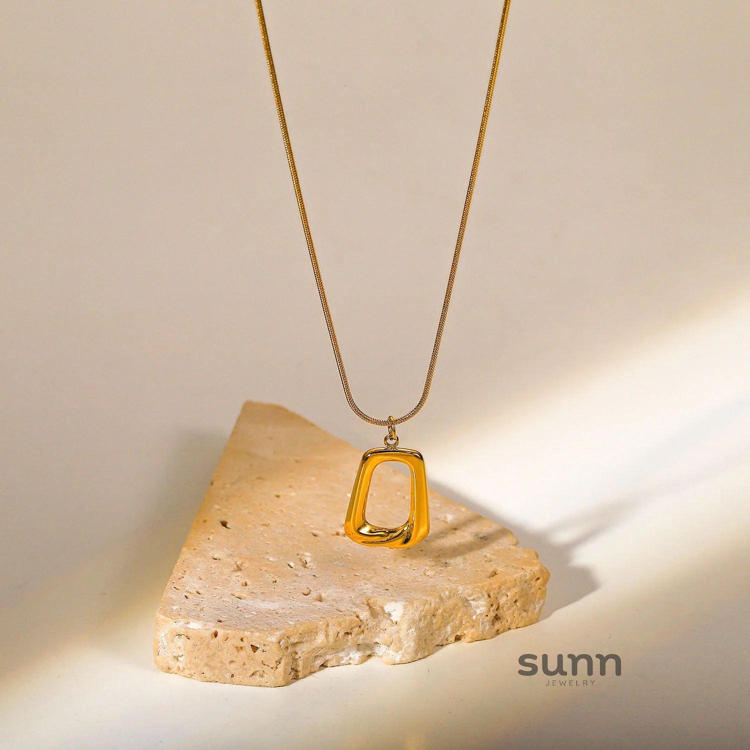 Mikayla Gold Geometric Necklace
