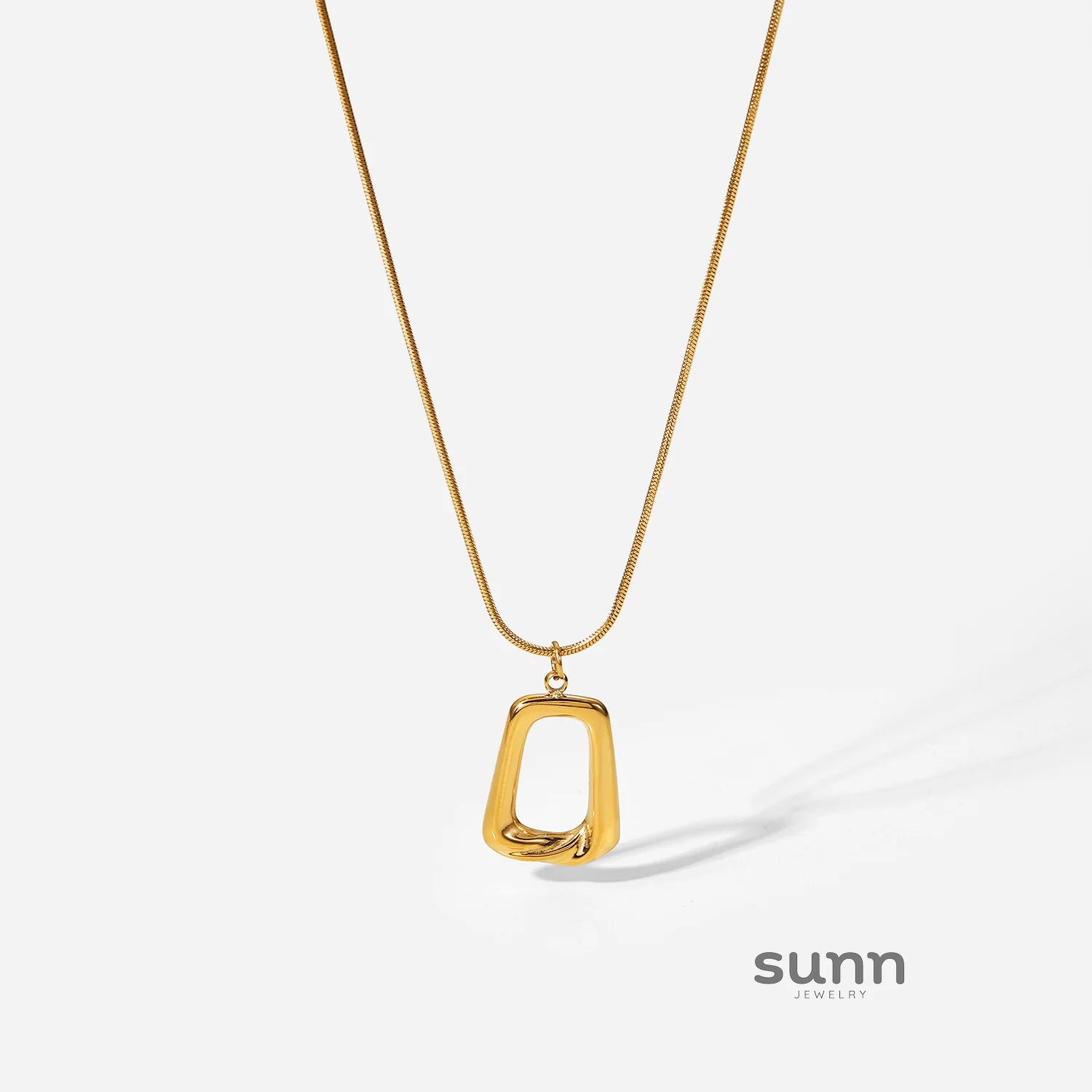 Mikayla Gold Geometric Necklace