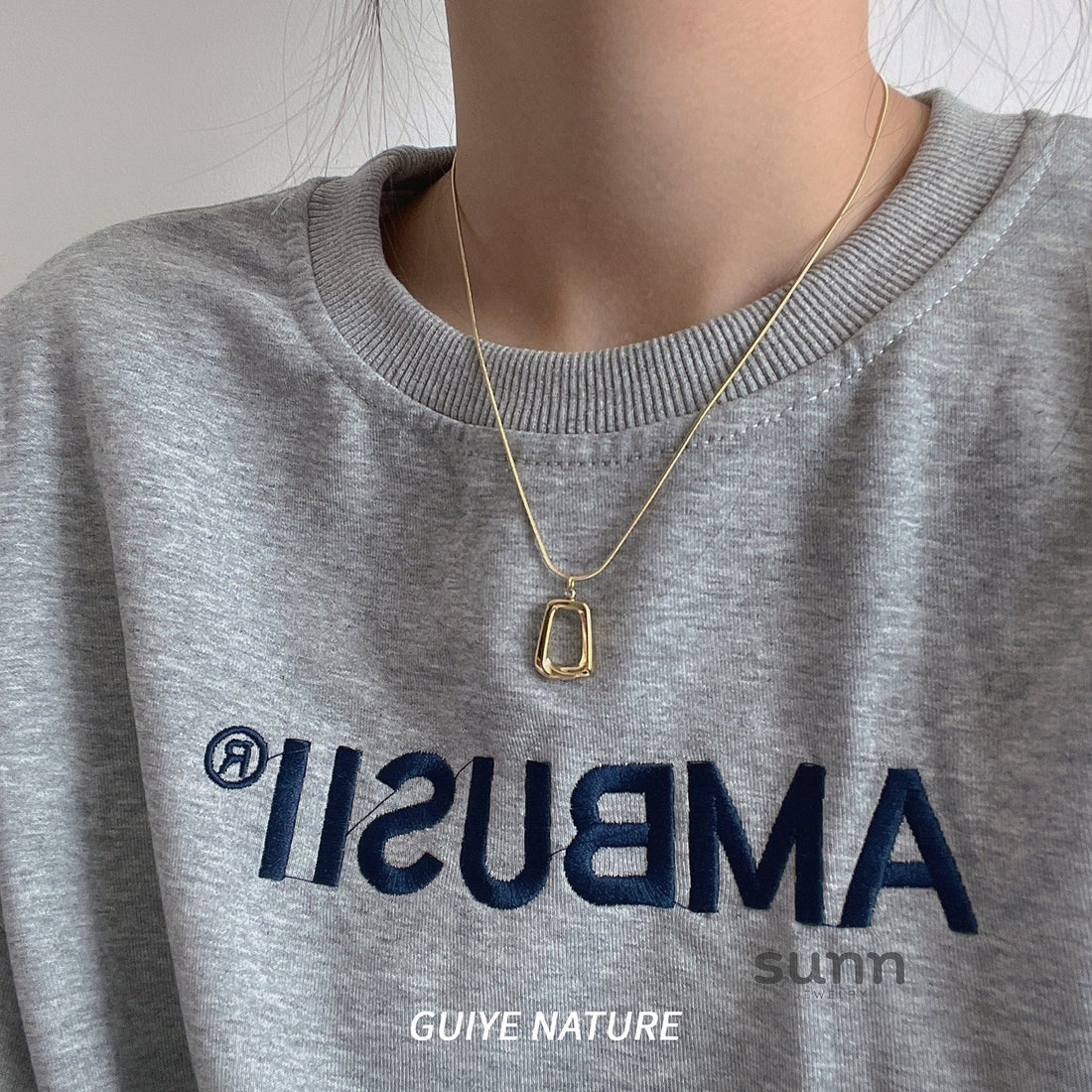 Mikayla Gold Geometric Necklace