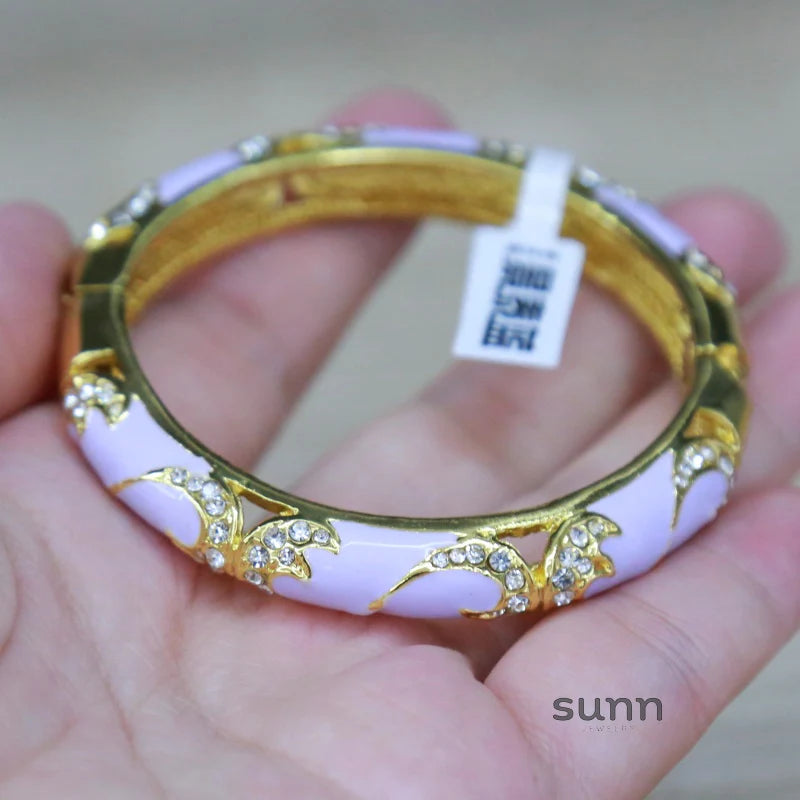 Mikaylah Floral Enamel Bangle