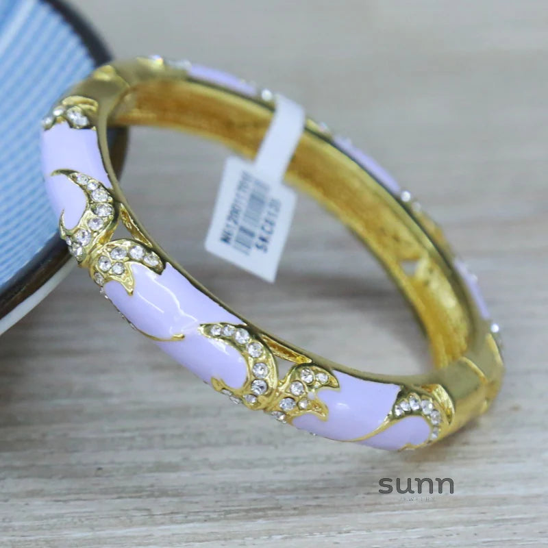 Mikaylah Floral Enamel Bangle