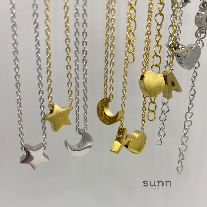 Mila Delicate Initial Necklace [RB0U3R5W]