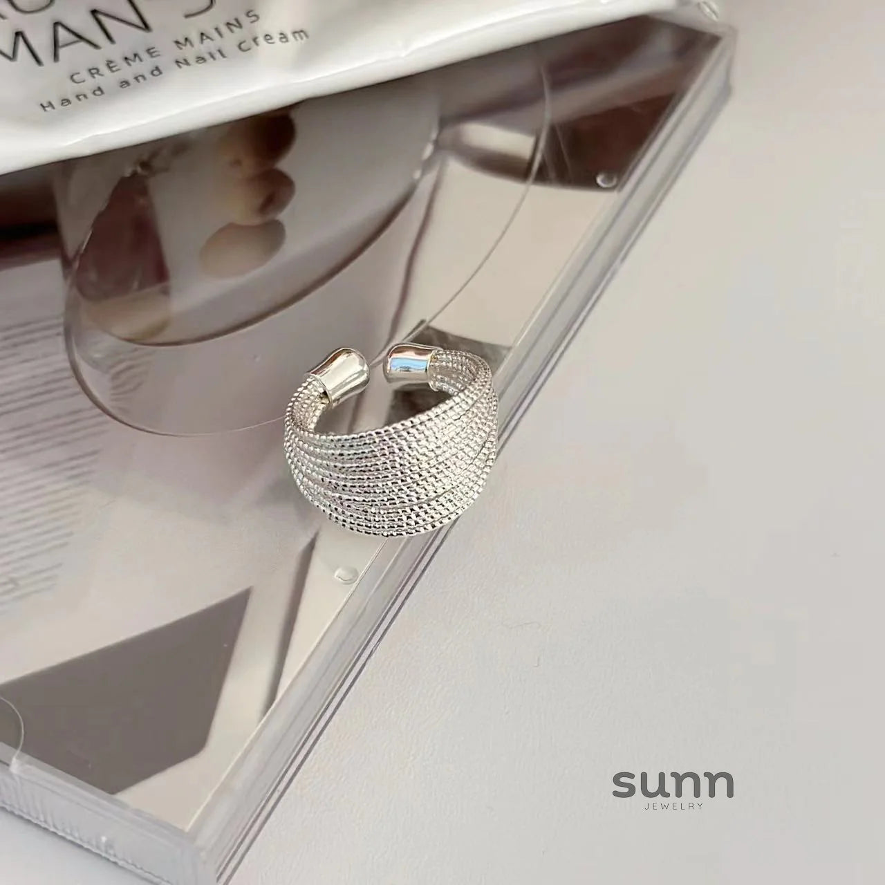 Mila Metallic Open Ring Set