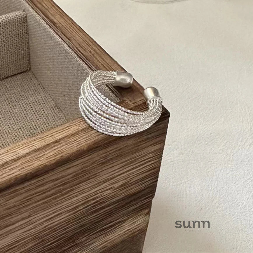Mila Metallic Open Ring Set