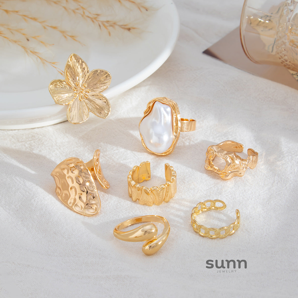 Milana Irregular Open Ring [HXAA07Z6]