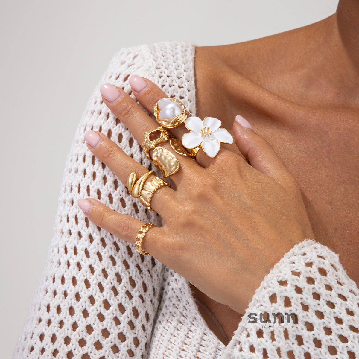 Milana Irregular Open Ring [7TD34H52]