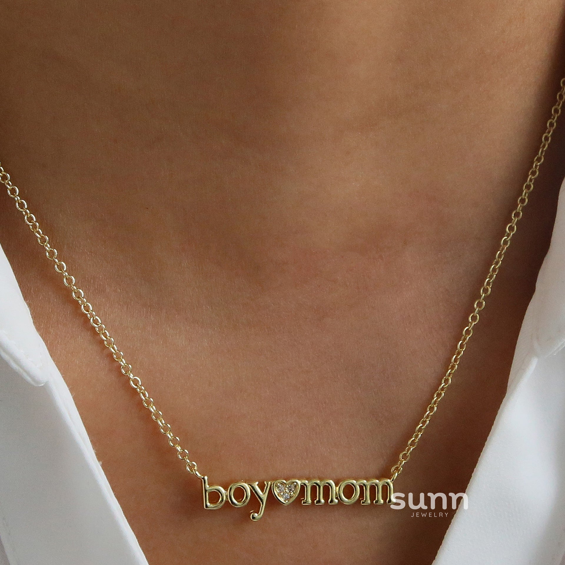 Milana Mama Heart Pendant Necklace [XC6PPQ9U]
