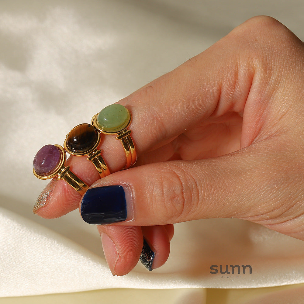 Milana Oval Open Ring [E6W1K5H7]